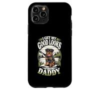 Ho ricevuto il mio bell'aspetto da papà Rottweiler Puppy Dog Lover Custodia per iPhone 11 Pro