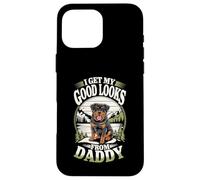 Ho ricevuto il mio bell'aspetto da papà Rottweiler Puppy Dog Lover Custodia per iPhone 16 Pro Max