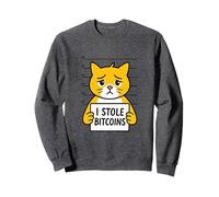 Ho Rubato Bitcoins Cat Humor Risorsa Digitale Citazione Divertente Felpa
