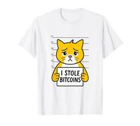 Ho Rubato Bitcoins Cat Humor Risorsa Digitale Citazione Divertente Maglietta