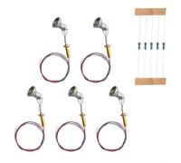 HO Scale LED Spotlight Proiettore 5 Pack Bianco Caldo per Specchio Interno 3V