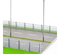HO Scale Road Guardrail 20cm Realistic Model(Dark green187) | Realistic HO scale design, enhances railway layouts, authentic road barrier look, 20cm length