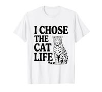 Ho Scelto Cat Life Jaguar Cat Lovers Maglietta