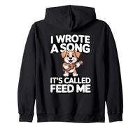 Ho Scritto Una Canzone Che Si Chiama Feed Me Dog Felpa con Cappuccio