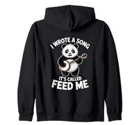 Ho Scritto Una Canzone Che Si Chiama Feed Me Panda Felpa con Cappuccio