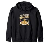 Ho Seguito Il Mio Cuore per Carbonara Pasta Lover Design Felpa con Cappuccio