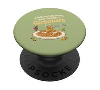 Ho seguito il mio cuore per Carbonara Pasta Lover Design PopSockets PopGrip Adesivo