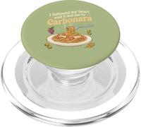 Ho seguito il mio cuore per Carbonara Pasta Lover Design PopSockets PopGrip per MagSafe
