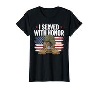 Ho servito con Onore Veteran Women Military Pride Patriotic Maglietta