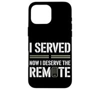 Ho servito ora mi merito il giorno dei veterani remoti Custodia per iPhone 16 Pro Max