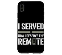 Ho servito ora mi merito il giorno dei veterani remoti Custodia per iPhone XS Max
