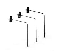HO - Set di semafori in scala 1:87 con traversate pedonali e LED, 3 pezzi