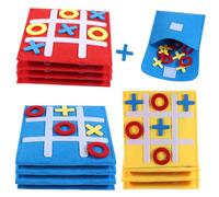 HO-SFSM 12 Pezzi Gioco Tic Tac Toe per Bambini,Gioco da Tavolo Didattico,per Borse Regalo, Regali per Studenti