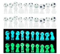 HO-SFSM 20 Pezzi Elfi Degli Alberi Luminosi, Figure Albero Luminoso Elfi Bambola Figurine in Miniatura per Interne Esterne di Casa Giardinaggio Micropaesaggio (Blu + Verde)