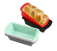 HO-SFSM 6 Pezzi Set di Stampo in Silicone per Plumcake, Pane in Cassetta & Toast - Antiaderente, Compatibile con Forno, Air Fryer e Lavastoviglie - Facile Demolitura, Resistente e Sicuro per Alimenti