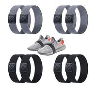 HO-SFSM 8 Pezzi Lacci di fissaggio per scarpe, Il nastro di fissaggio per scarpe da calcio, antistrappo/elastico, per scarpe sportive e casual