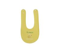 Ho smesso Bavaglino Neonato Impermeabile 3 Strati - PVC Anti-Macchia 0-3 Mesi con Bottone - Bavetta Lavabile Personalizzato per Neonato e Neonata (Giallo)