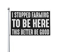 Ho smesso di coltivare per essere qui, è meglio essere buoni, bandiera da giardino per tutte le stagioni, banner da giardino, per decorazioni da giardino, decorazioni per esterni, stampa fronte-retro