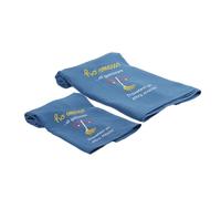 Ho smesso Mussole Neonato Cotone, Set da 2 Asciugamani Bambini Morbidi e Assorbenti 110x110 e 64x40 cm, Quadrotti in Cotone per Bagnetto, Viso e Cambio (Blu)