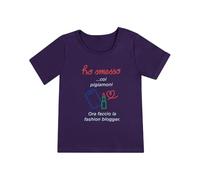 Ho smesso T-Shirt Bambina con Frase Divertente - Maglietta Bianca Cotone con Scritta Ironica Fashion Blogger - T-Shirt Manica Corta 2-6 Anni - Abbigliamento Bambina Estivo (2 Anni, 3 Anni, Viola)