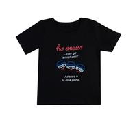 Ho smesso T-Shirt Bambino - Maglietta in Cotone con Scritta Ironica Adesso è la mia Gang - T-Shirt Divertente a Manica Corta 2-7 Anni - Ideale per Scuola e Tempo Libero (2 Anni, 3 Anni, Nero)