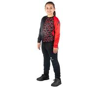 HO Soccer Kid Keeper Set Fraktur Red, Set Portiere, Unisex Bambini, Rosso/Nero, 14