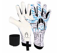 HO Soccer KONTROL Pro Guanti da portiere, unisex, per adulti, bianco/blu, 8