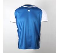 HO Soccer Maglia Calcio Shirt Akademia Blu- Rinde al Massimo Livello- Poliestere, Colori Disponibili, Unisex Bambini, Blu/Bianco, 14XS