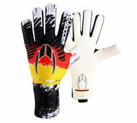 HO Soccer Pro Evolution Squadra Negative Germany Guanti da portiere, unisex, per adulti, rosso/giallo/nero, 10