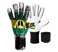 HO Soccer Squadra Turf Negative Brazil Guanti da portiere, unisex, per bambini, verde/giallo.