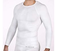 HO Soccer Underwear Shirt Performance Ml Short Neck White Maglia Termica a Maniche Lunghe Unisex - Adulto