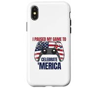 Ho sospeso il mio gioco per celebrare "Merica Gamer il 4 luglio Custodia per iPhone X/XS