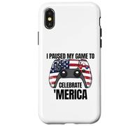 Ho sospeso il mio gioco per celebrare "Merica Gamer il 4 luglio Custodia per iPhone X/XS