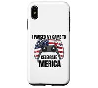 Ho sospeso il mio gioco per celebrare "Merica Gamer il 4 luglio Custodia per iPhone XS Max