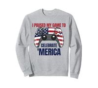 Ho sospeso il mio gioco per celebrare "Merica Gamer il 4 luglio Felpa