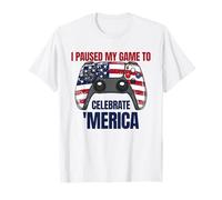 Ho sospeso il mio gioco per celebrare "Merica Gamer il 4 luglio Maglietta