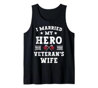 Ho Sposato Il Mio Eroe Orgoglioso veterano Moglie Memorial Day Vintage Canotta