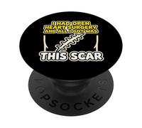 Ho subito un intervento chirurgico a cuore aperto e tutto ciò che ho ottenuto è stato questo sopravvissuto alla cicatrice PopSockets PopGrip Adesivo