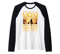 Ho tre titoli Mamma Bonus Mamma e Moglie e li rock Maglia con Maniche Raglan