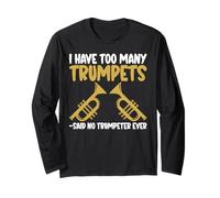 Ho troppe trombe Detto No Trumpeter mai Tromba Maglia a Manica