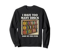 Ho troppi Dischi Player Men Funny Disc Golf Felpa