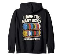 Ho troppi Dischi Player Men Funny Disc Golf Felpa con Cappuccio