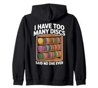 Ho troppi Dischi Player Men Funny Disc Golf Felpa con Cappuccio
