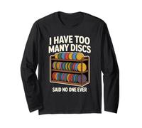Ho troppi Dischi Player Men Funny Disc Golf Maglia a Manica