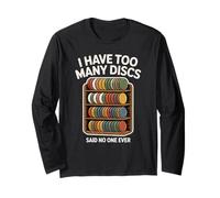 Ho troppi Dischi Player Men Funny Disc Golf Maglia a Manica