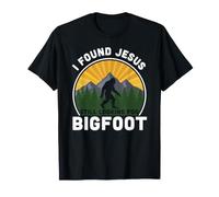 Ho Trovato Gesù Ancora alla Ricerca di Bigfoot Funny Sasquatch Maglietta