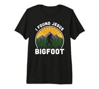 Ho Trovato Gesù Ancora alla Ricerca di Bigfoot Funny Sasquatch Maglietta Premium