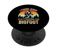 Ho trovato Gesù ancora alla ricerca di Bigfoot Retro Vintage PopSockets PopGrip Adesivo