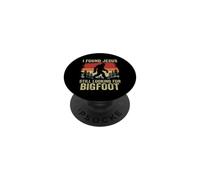 Ho trovato Gesù ancora alla ricerca di Bigfoot Retro Vintage PopSockets PopGrip Adesivo