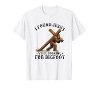 Ho Trovato Gesù Ancora alla Ricerca di Bigfoot Sasquatch Christian Maglietta